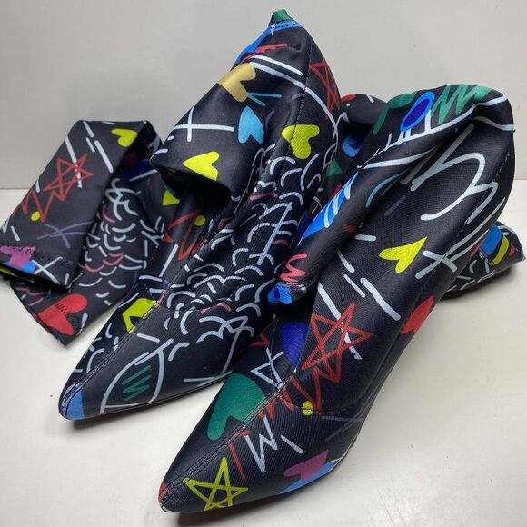 Lemon drop privileged Heels Thigh high Womens Size 8 Stunning - Picture 2 of 12